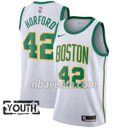 Camiseta Niños Boston Celtics Al Horford 42 2018-19 Nike City Edition Blanco Swingman